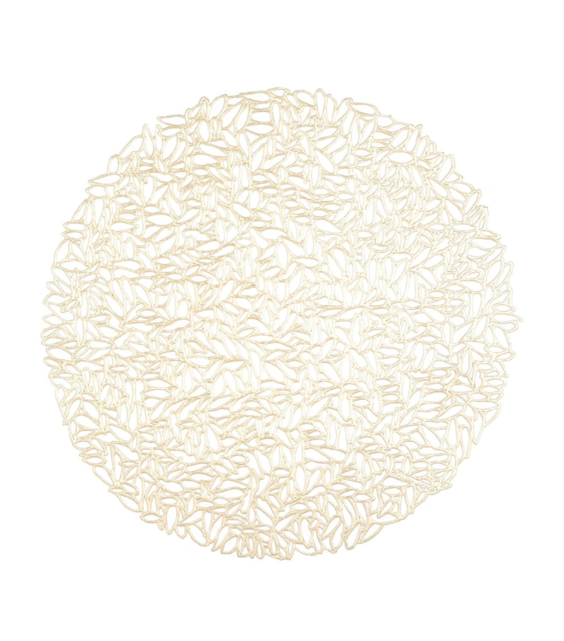 Chilewich Dahlia round placemat 38cm outdoor use (British brand)