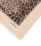 Dolce&Gabbana leopard print cashmere and modal scarf 135x200cm (British brand)