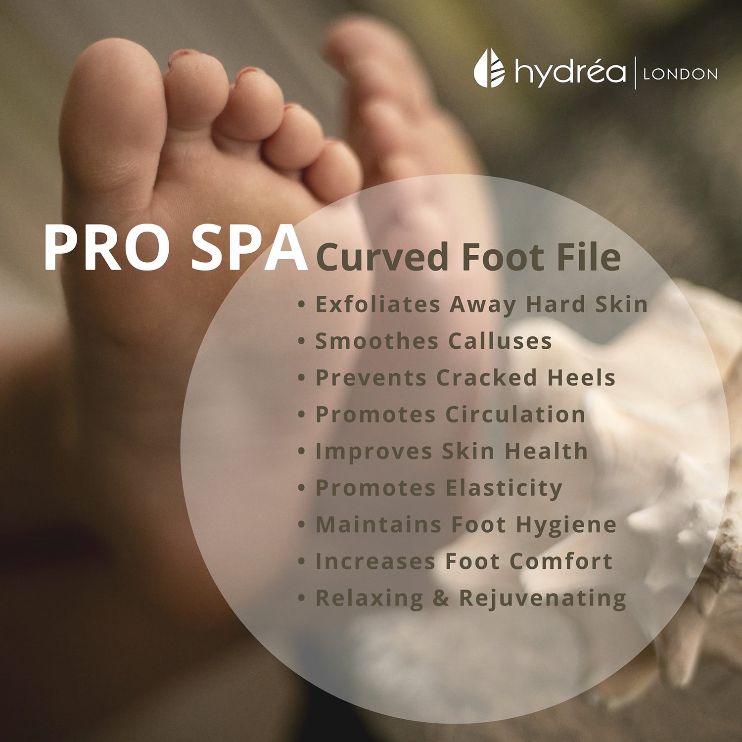 Ceramic micro crystal curved foot file, UK version