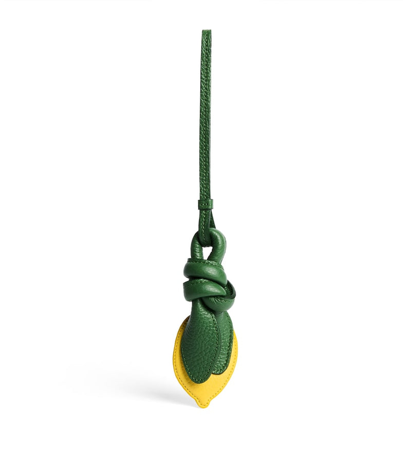 Jacquemus lemon bag charm grained calfskin leather - British product
