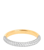 Astrid & Miyu gold-plated pavé essential ring - British product