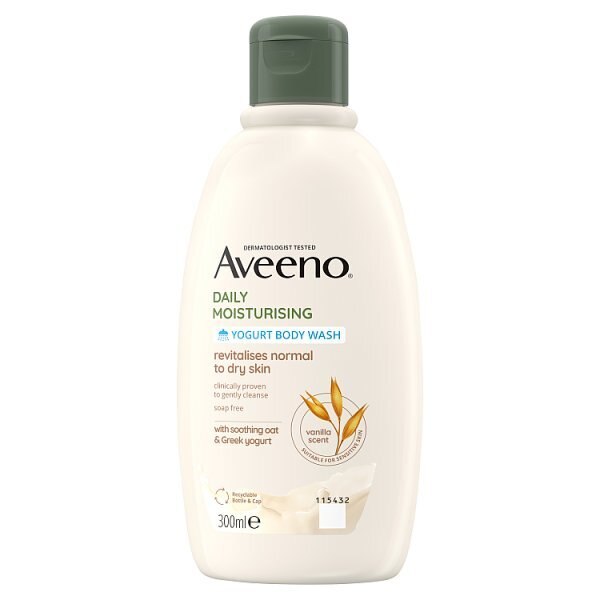 Aveeno Daily Moisturising Yogurt Vanilla Body Wash 300ml GOODS Superdrug   