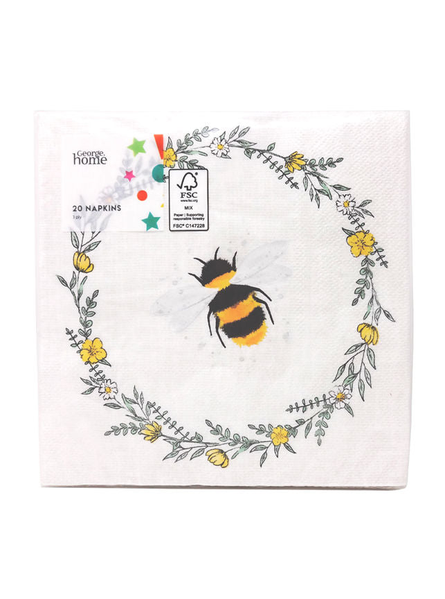 George Home Bee Napkins General Household ASDA   