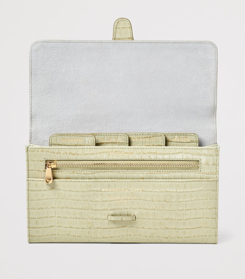 Aspinal of London leather classic travel wallet - British product