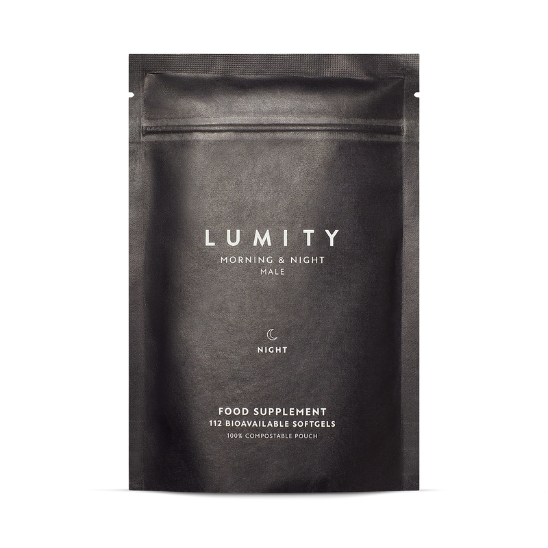 Lumity male supplement morning night 28-day 224 softgels - British product