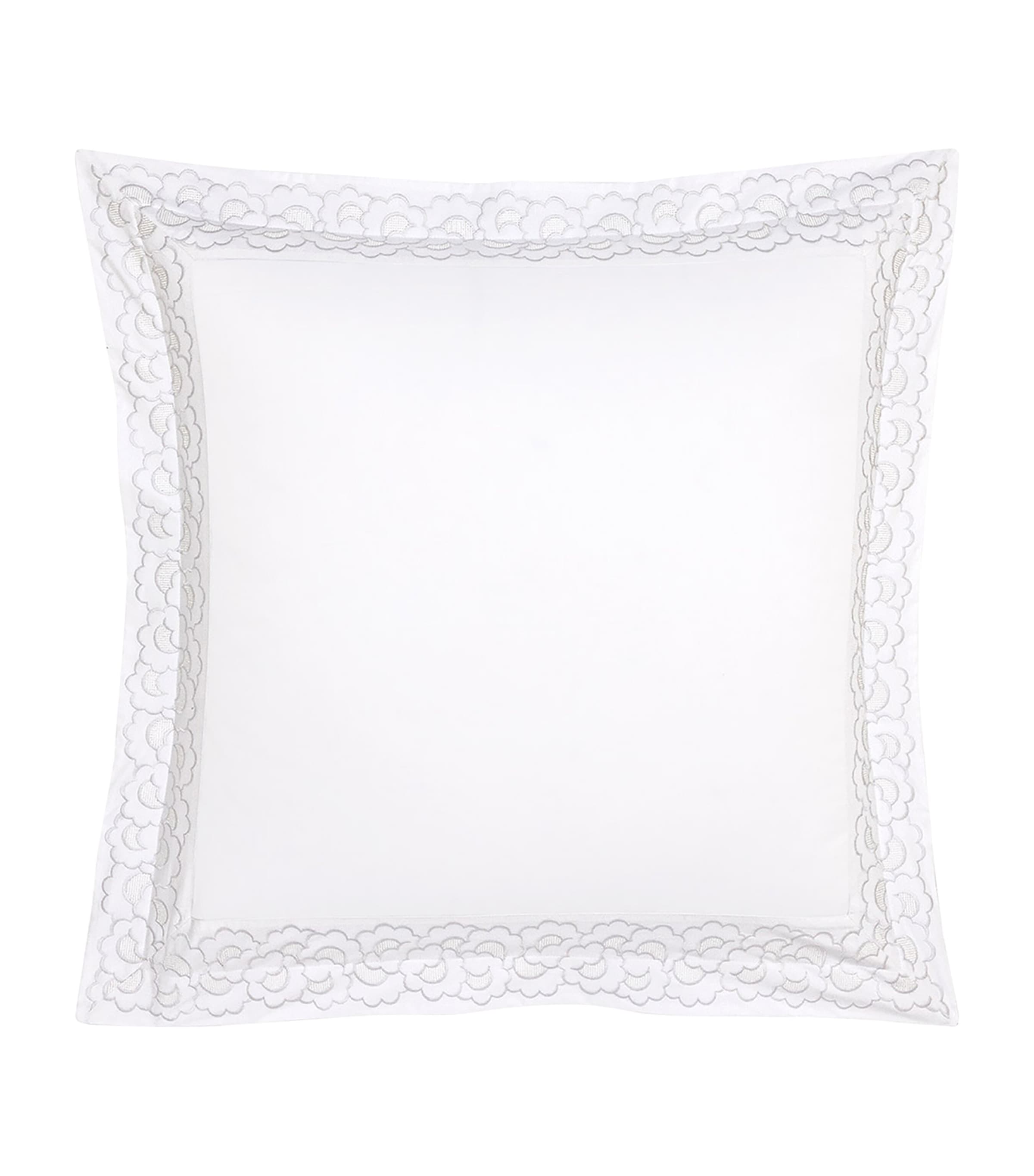 Yves Delorme Festons Square Oxford Pillowcase 65cm x 65cm (British brand)