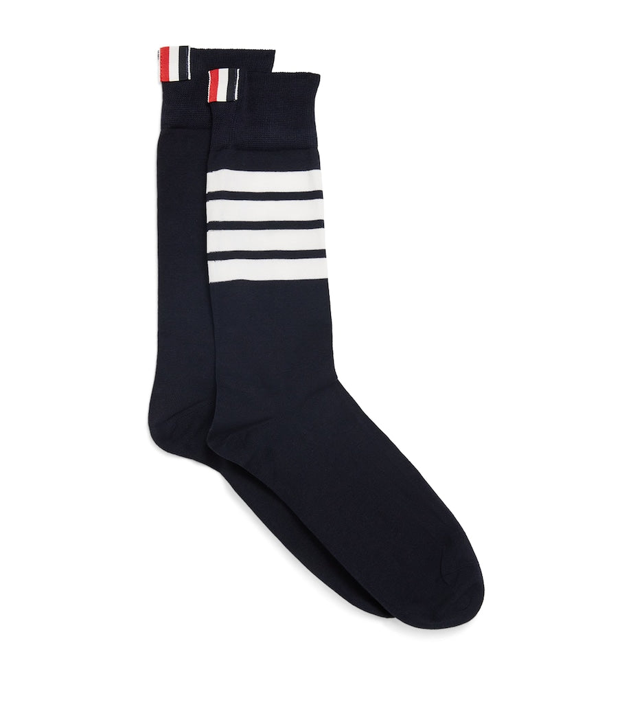Thom Browne 4-Bar mid-calf socks, imported from the UK