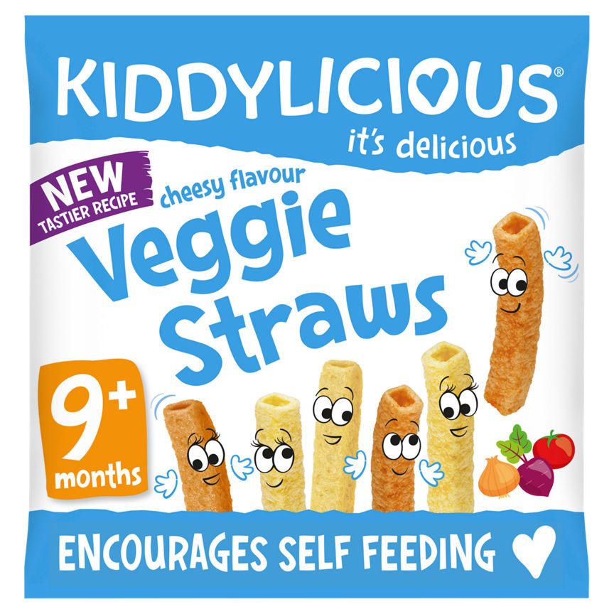 Kiddylicious Cheesy Straws 9 Months+ Baby Food ASDA   