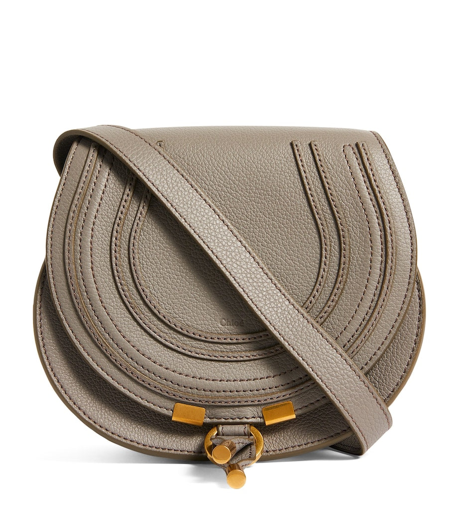 Chloé small leather Marcie saddle bag - British product