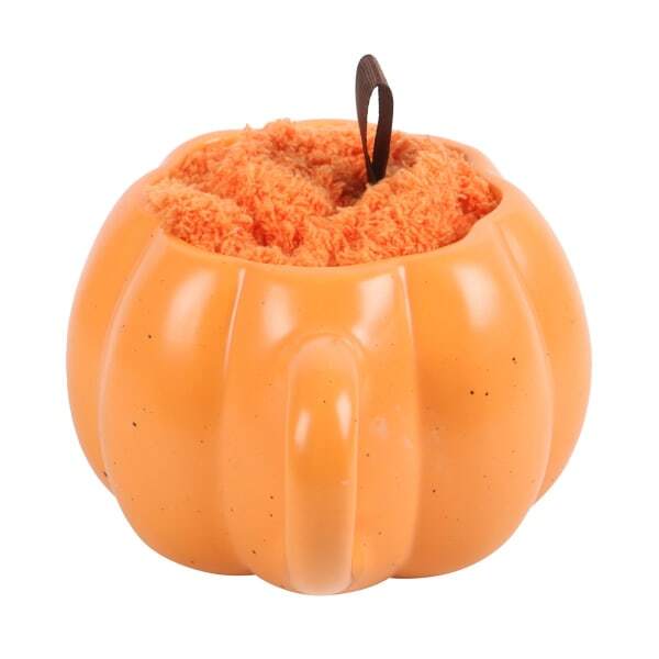 Something Different novelty pumpkin mug and sock set, imported from the UK
