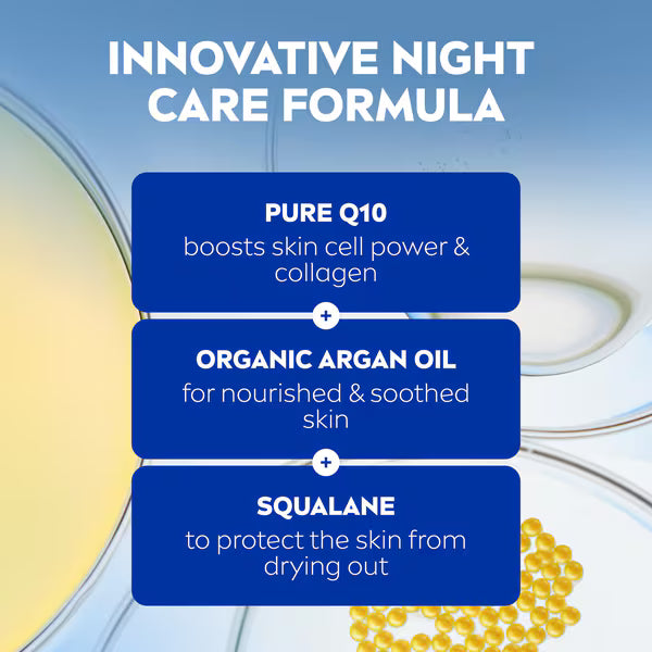 Nivea Q10 Power night cream 50ml, imported from the UK