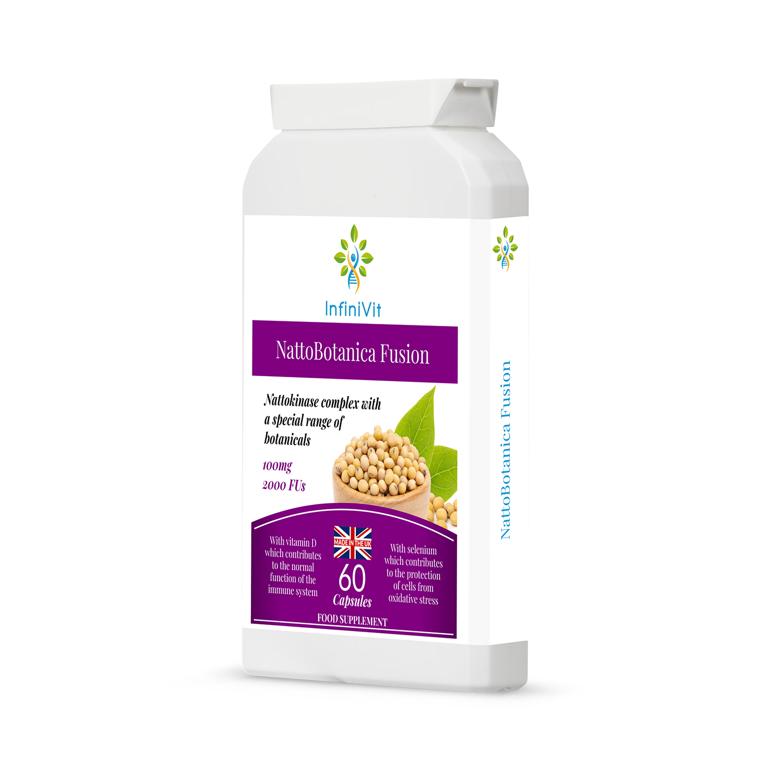 InfiniVit supplement NattoBotanica Fusion 60 capsules (British brand)