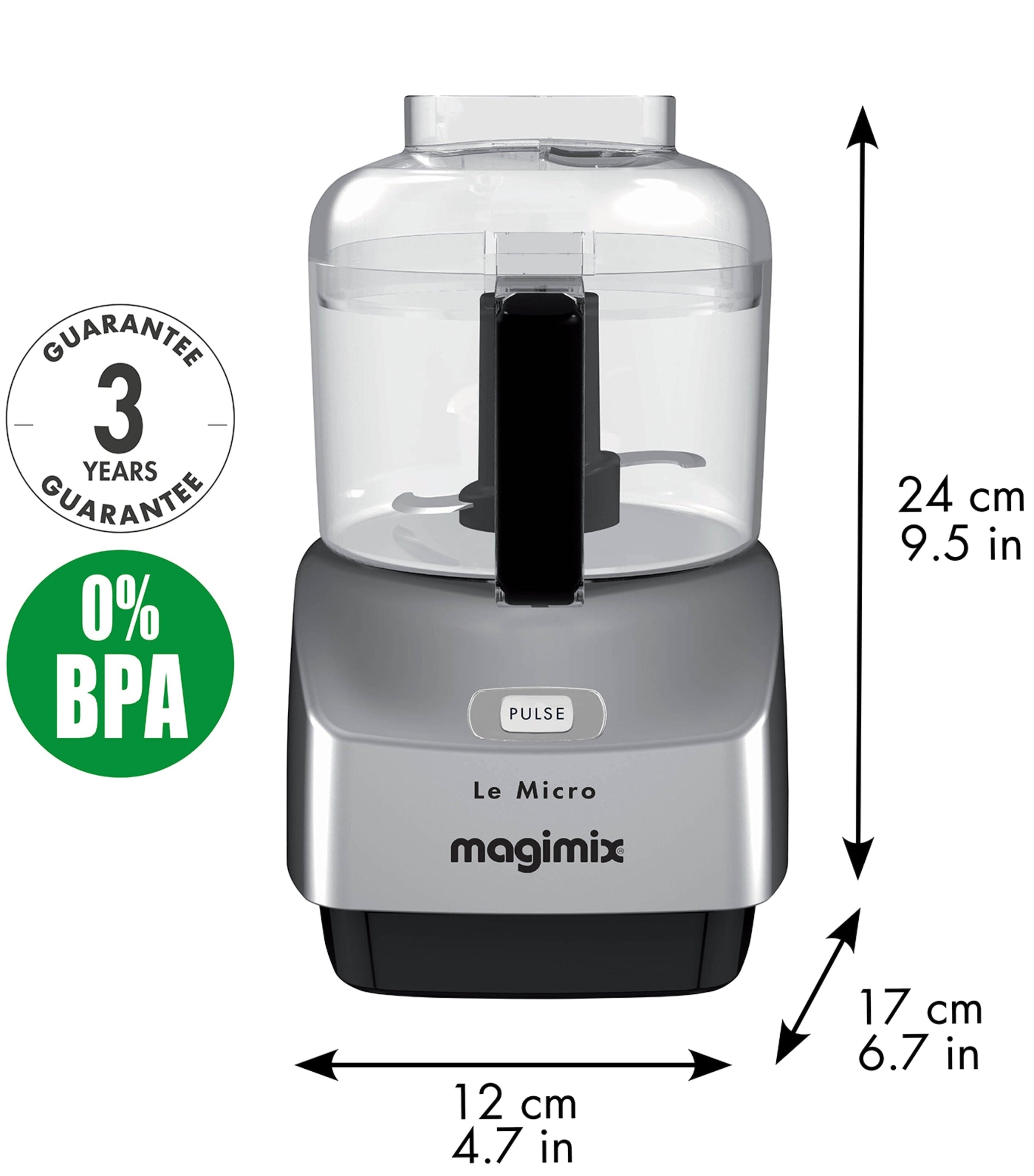 Magimix Le Micro Mini Chopper 0.8L, imported from the UK