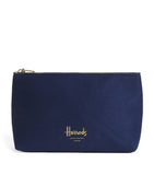 Harrods small zipped logo cosmetic bag, imported from the UK