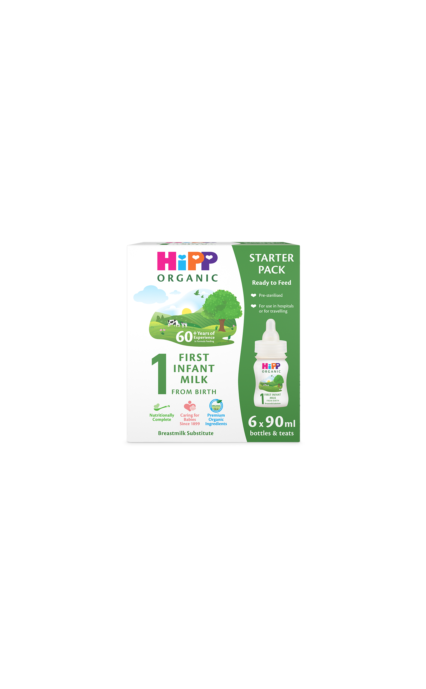 HiPP Organic first infant milk starter pack, UK version