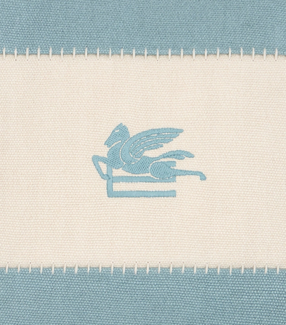 Etro Pegaso embroidered cushion 45cm x 45cm - British product