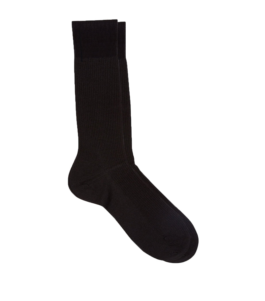 Pantherella merino wool-blend short socks, imported from the UK