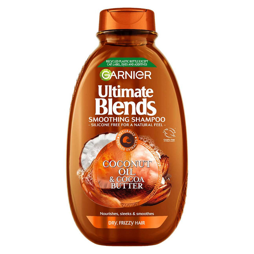 Garnier Ultimate Blends Coconut Oil & Cocoa Butter Smoothing and Nourishing Shampoo for Frizzy and Curly Hair 400ml