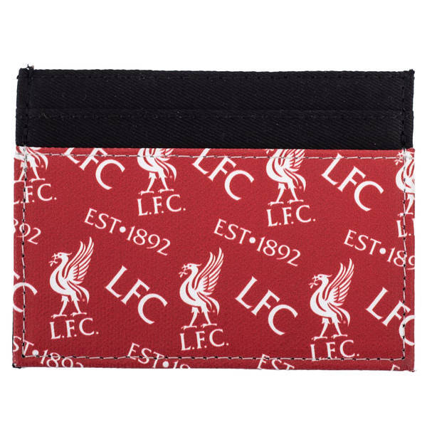 Liverpool FC Icon Card Holder in brushed canvas, imported from the UK