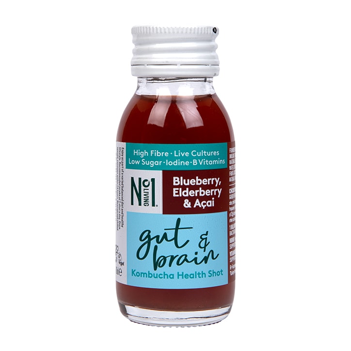 No.1 Living Gut & Brain Kombucha Health Shot 60ml GOODS Holland&Barrett   