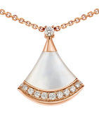 Bvlgari Divas' Dream rose gold diamond mother-of-pearl necklace, UK version