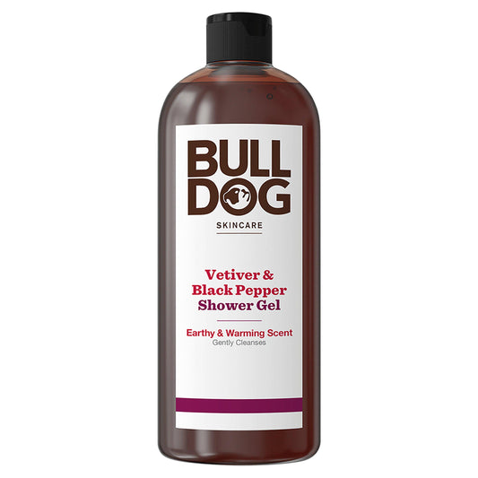 Bulldog Skincare Vetiver & Black Pepper Shower Gel 500ml shower Sainsburys   