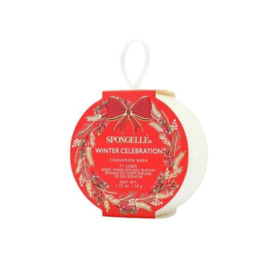 Superdrug Spongellé Holiday Wreath Winter Celebration Cinnamon Bark Body Wash Infused Buffer- Buy online at McGrocer