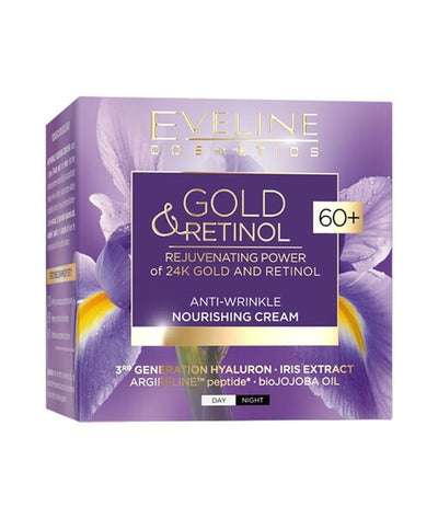 Eveline Gold Retinol Anti Wrinkle Nourishing Cream 60 Plus Moisturiser