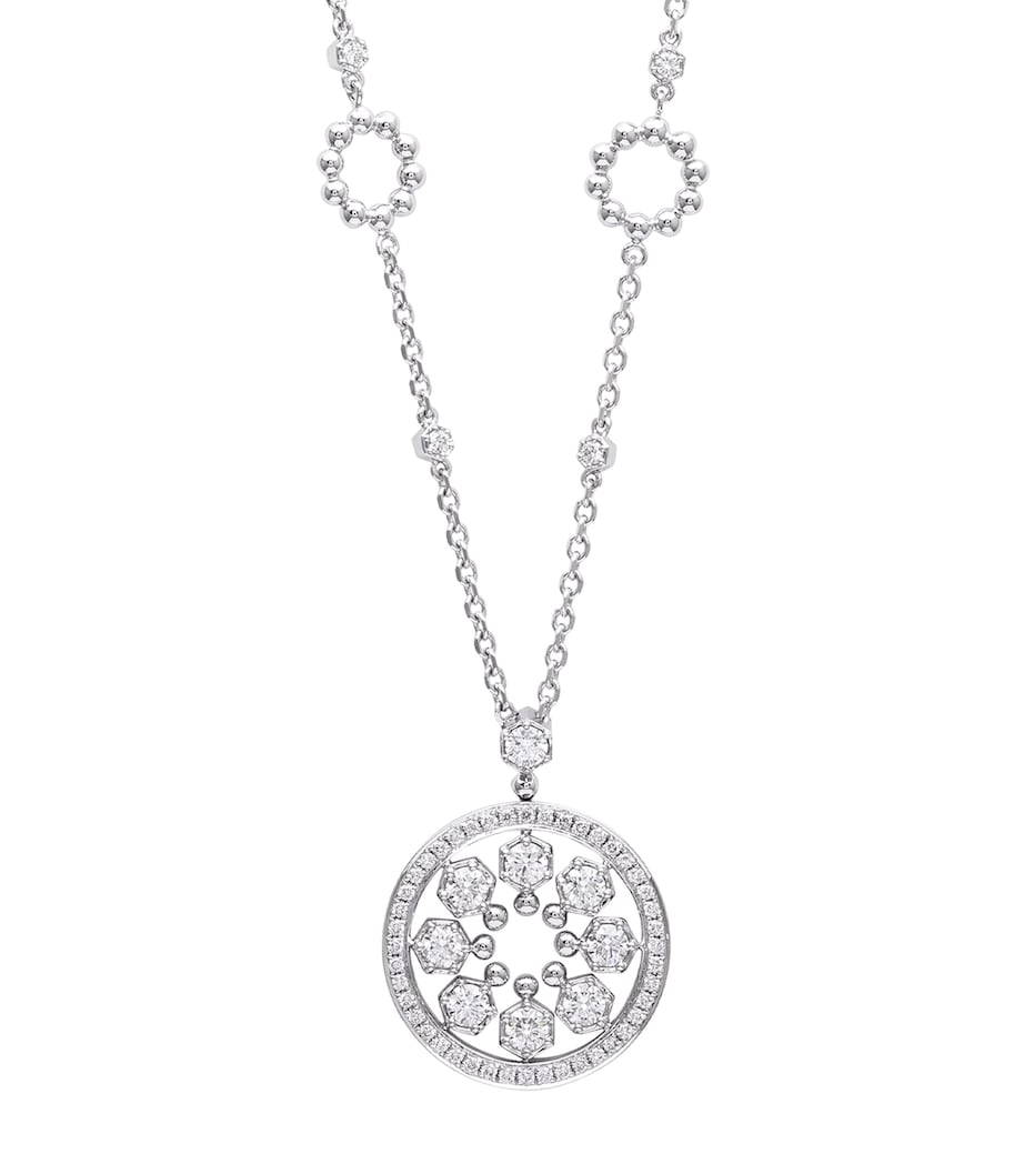Boodles white gold diamond pendant necklace Circus collection, UK version