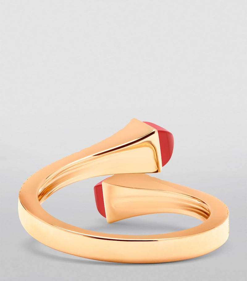 Marli New York Cleo rose gold diamond agate, imported from UK