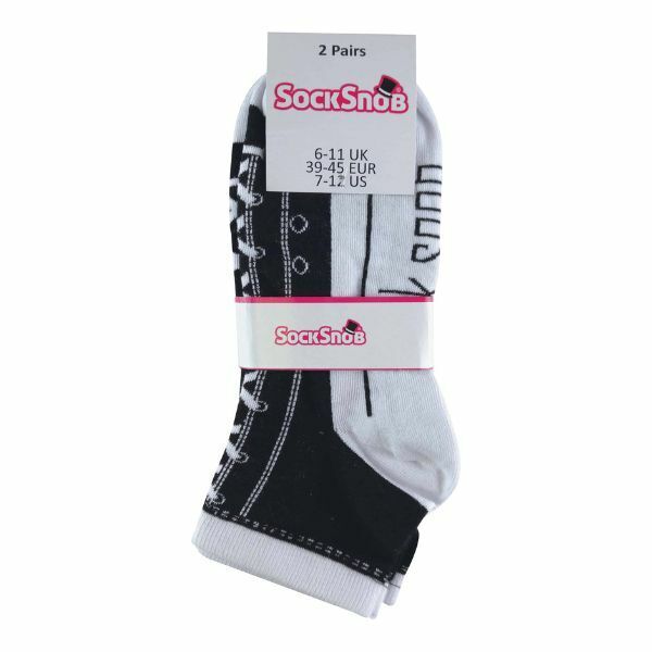 Sock Snob 2 Pairs Cotton Socks That Look Like Shoes 4-7 UK GOODS Superdrug   