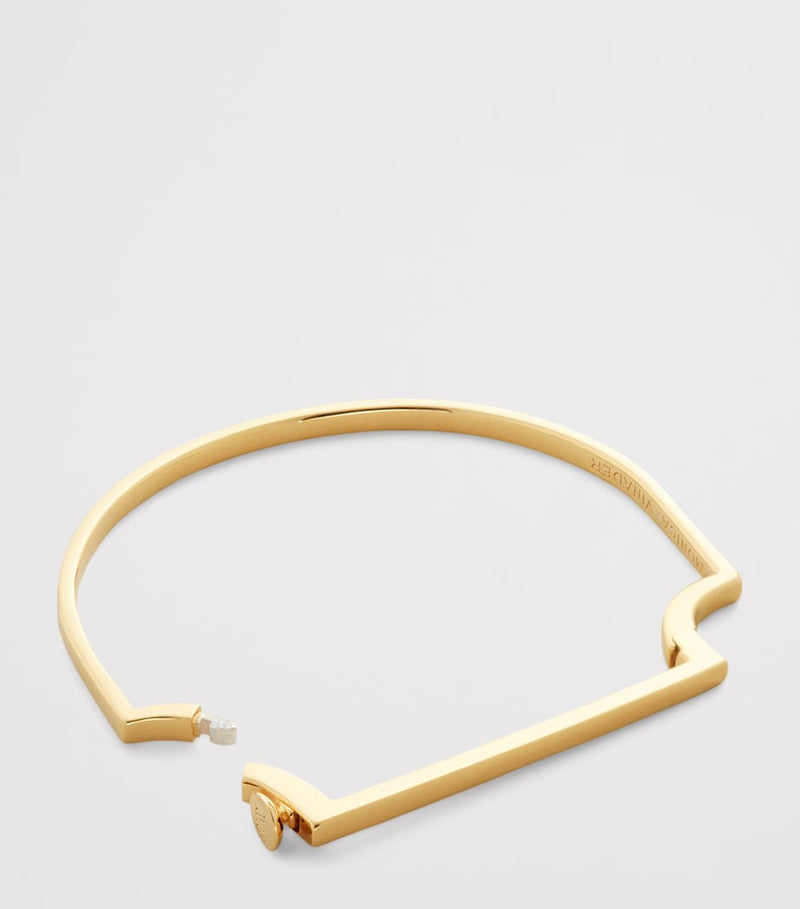 Monica Vinader gold vermeil slim bangle, UK version