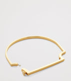 Monica Vinader gold vermeil slim bangle, UK version