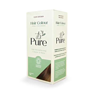It's Pure Økologisk urtehårfarge mørkebrun pulver 110 g