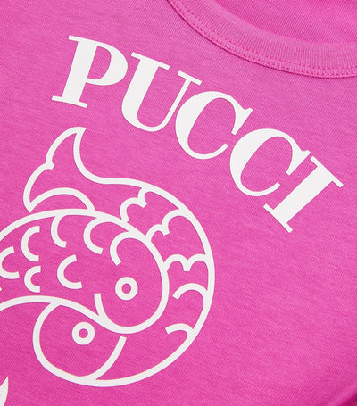 T-shirt logo en coton PUCCI Junior pour enfants Harrods (4-14 ans) - Acheter en ligne sur McGrocer