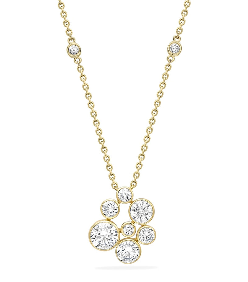Boodles Raindance diamond necklace 18kt yellow gold (British brand)