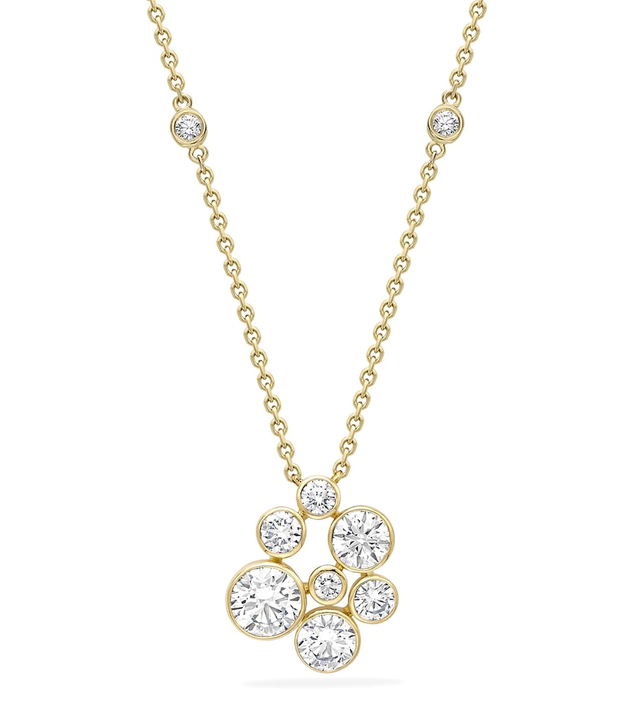 Boodles Raindance diamond necklace 18kt yellow gold (British brand)