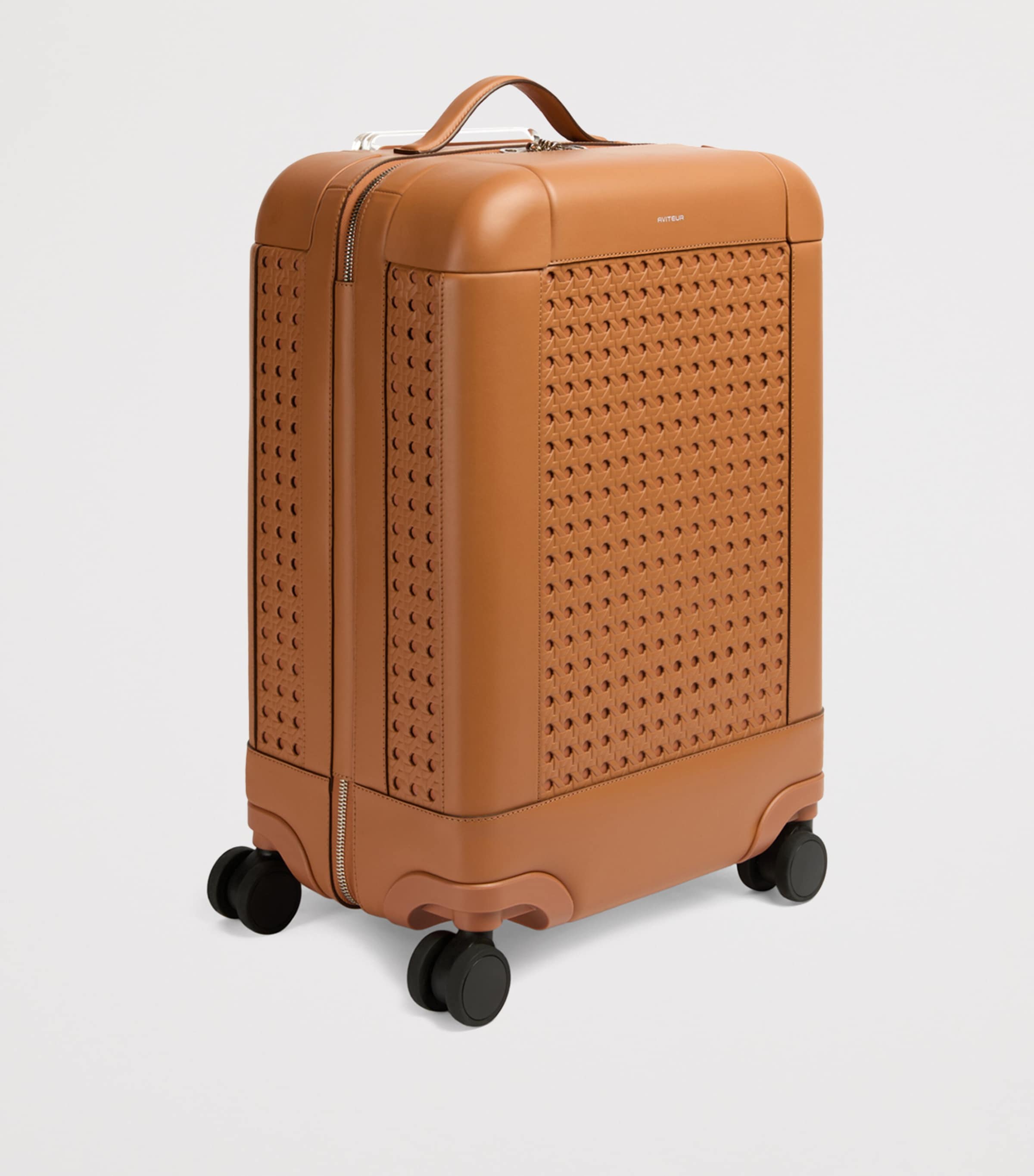 Aviteur leather carry-on suitcase 55cm - British product