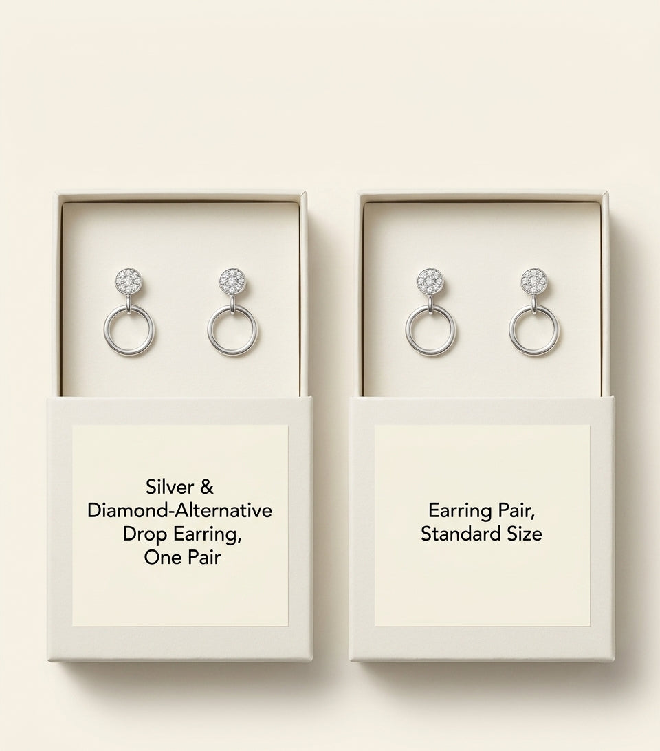 Cartier white gold Juste un Clou diamond earrings 33mm, imported from the UK