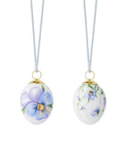 Royal Copenhagen porcelain heartsease eggs 5cm, imported from the UK