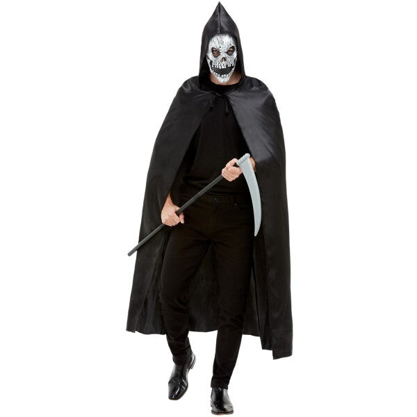 Smiffys Grim Reaper Kit with cape mask and scythe - British product