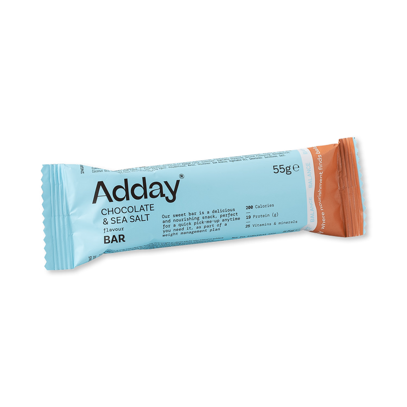 Adday Chocolate & Sea Salt meal bar 55g, UK version
