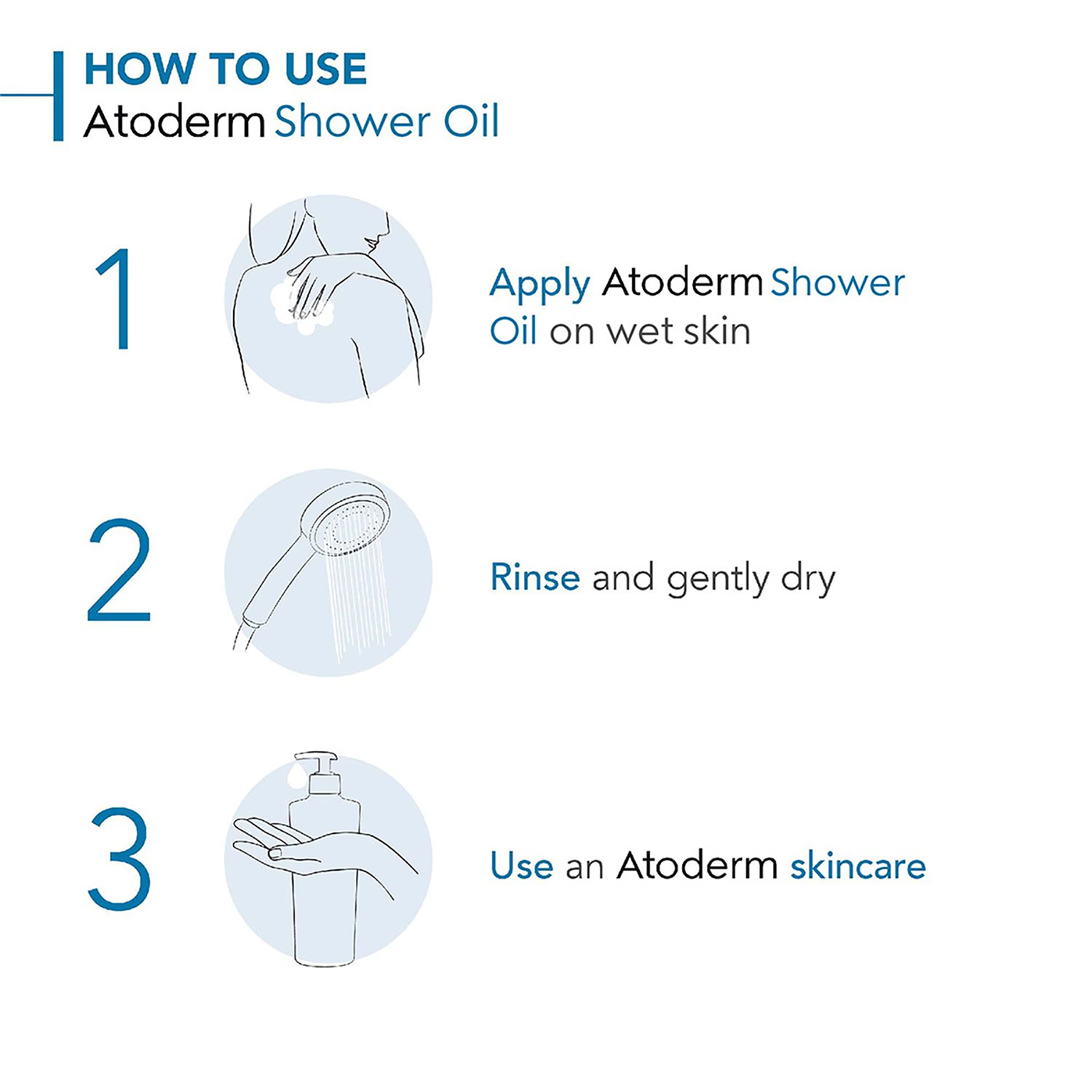 Bioderma Atoderm Shower Oil body wash 200ml (British brand)