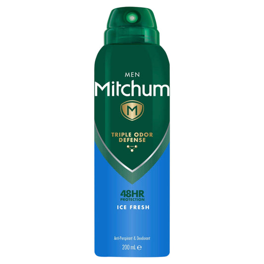 Mitchum Men Triple Odor Defense Protection Ice Fresh Anti-perspirant & Deodorant 200ml deodorants & body sprays Sainsburys   