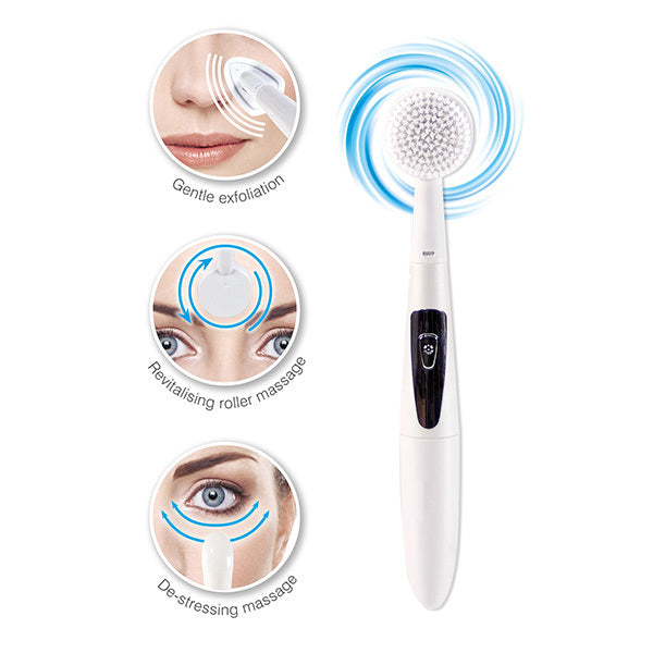 Rio 4-in-1-Facial Cleansing Brush Exfoliator and Massager GOODS Superdrug   