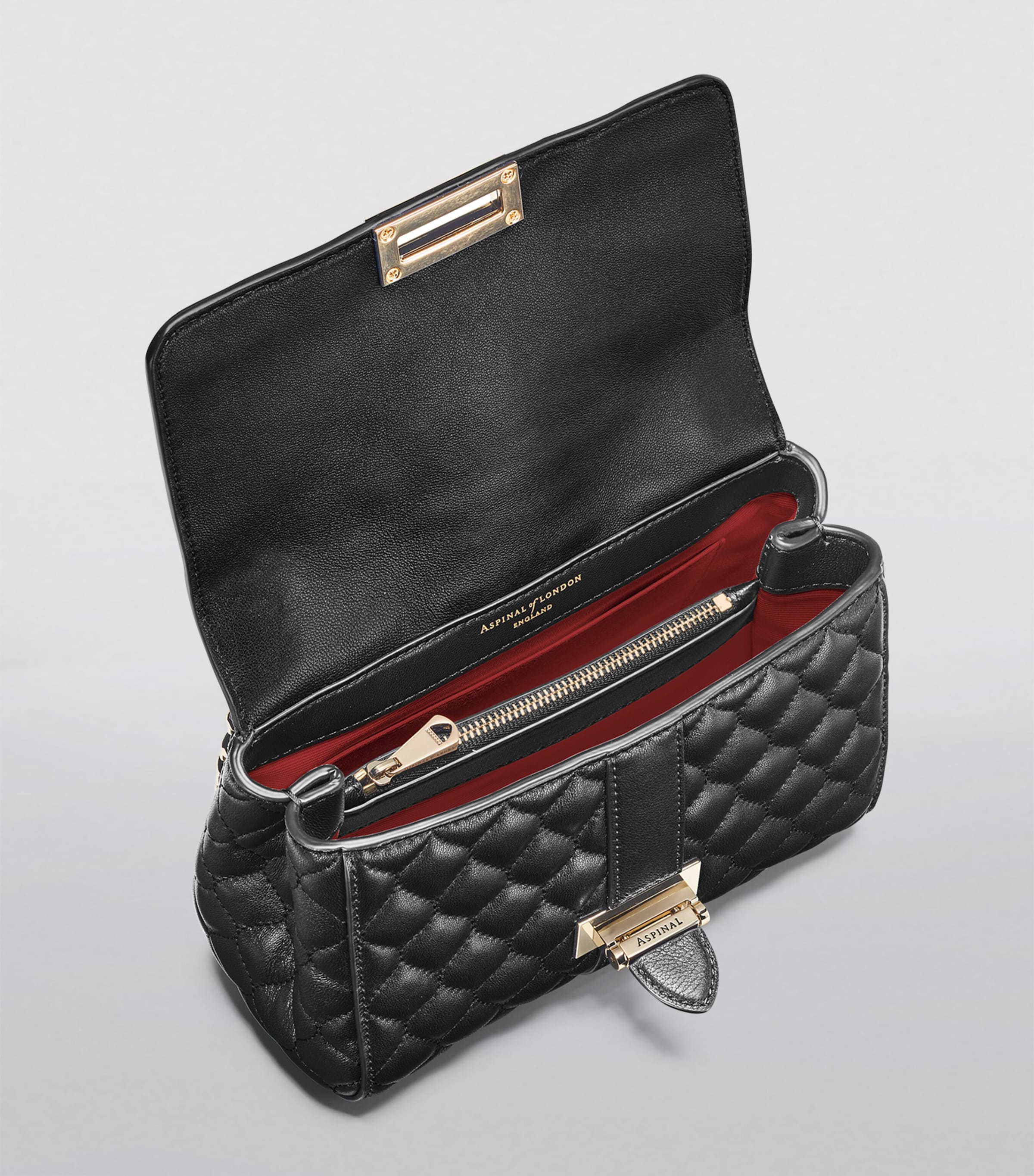 Aspinal of London Lottie leather shoulder bag, imported from the UK