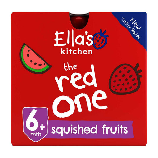 Ella's Kitchen Organic The Red One Smoothie Multipack Baby Food Pouch 6+ Months 5x90g GOODS Boots   