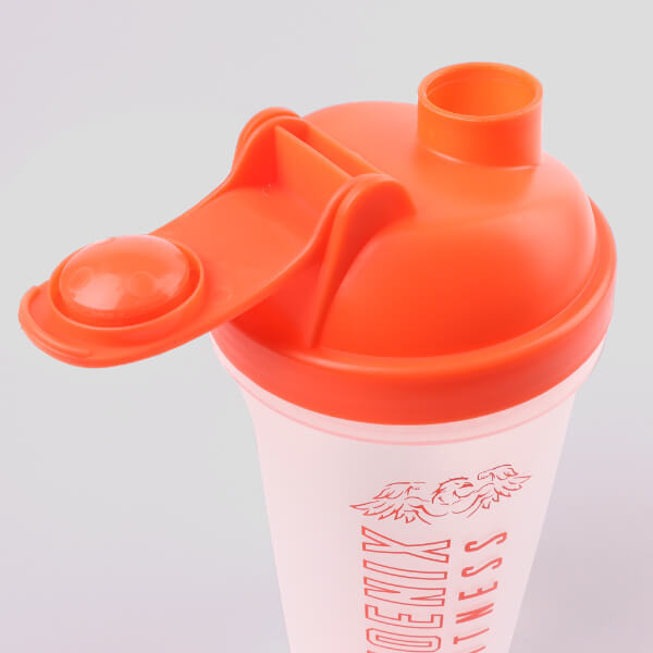 Phoenix Fitness protein shaker bottle orange 700ml, UK version