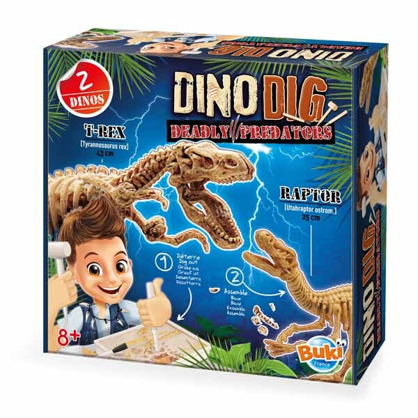 Buki Dino Dig dinosaur excavation kit, imported from the UK