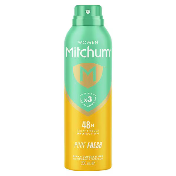 Mitchum Pure Fresh Anti-Perspirant 200ml, imported from the UK